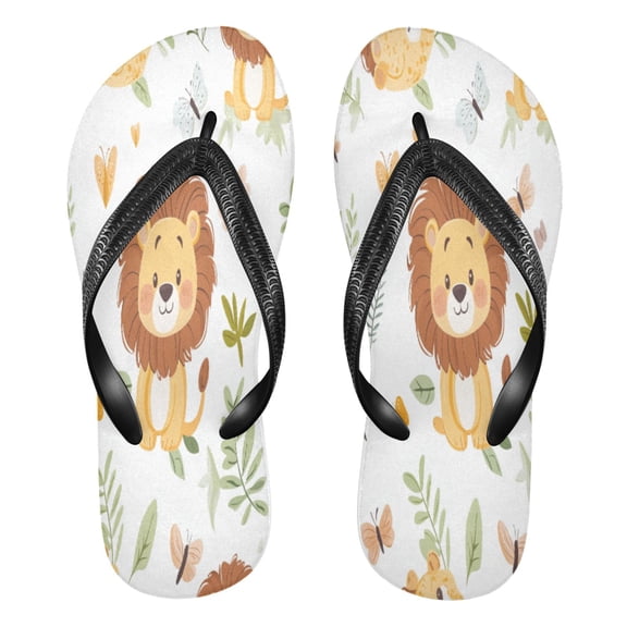 YAZAOOSummer Flip Flops Creatively Color Splash Leopards Simple Beach Sandals