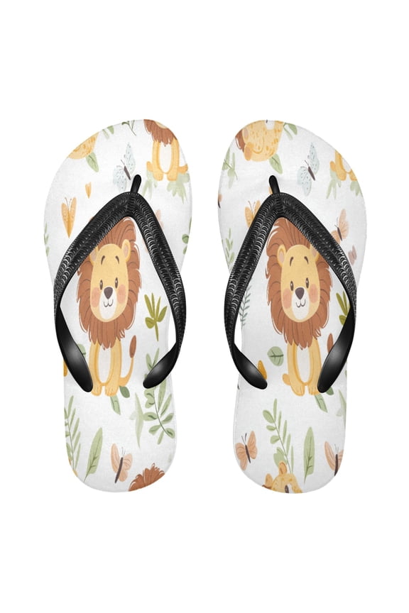 Summer Flip Flops Creatively Color Splash Leopards Simple Beach Sandals