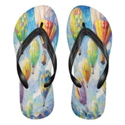YAZAOOSummer Flip Flops Creatively Colorful Ascent Simple Beach Sandals