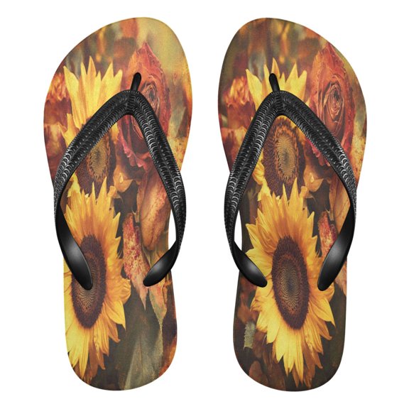YAZAOOSummer Flip Flops Creatively Colorful Cub Felines Simple Beach Sandals