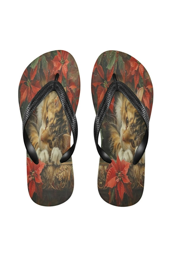 Summer Flip Flops Creatively Cozy Cat Among Poinsettias Simple Beach Sandals