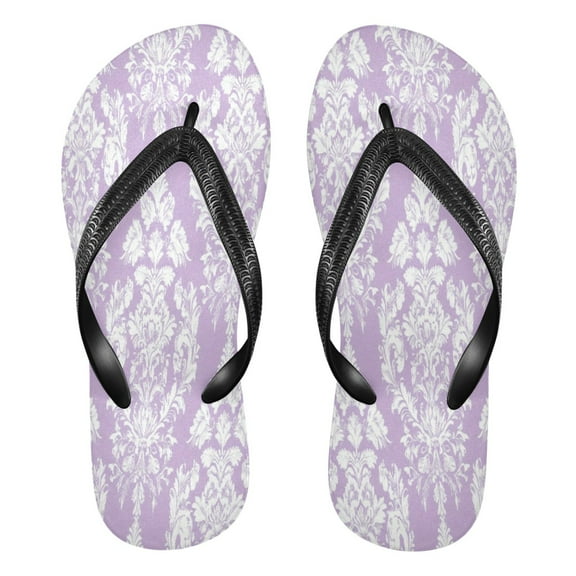 YAZAOOSummer Flip Flops Creatively Elegance in Lavender Simple Beach Sandals