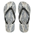 thumbnail image 1 of YAZAOOSummer Flip Flops Creatively Elegant Blue Floral Damask Simple Beach Sandals, 1 of 8