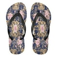 thumbnail image 1 of YAZAOOSummer Flip Flops Creatively Floral Damask Simple Beach Sandals, 1 of 8