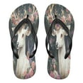 thumbnail image 1 of YAZAOOSummer Flip Flops Creatively Floral Majesty Simple Beach Sandals, 1 of 8