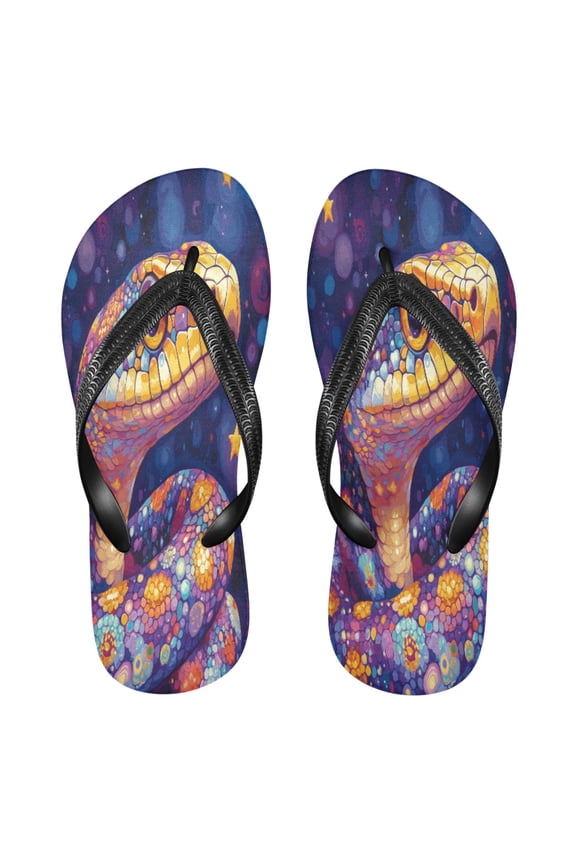 Summer Flip Flops Creatively Galactic Serpent Simple Beach Sandals