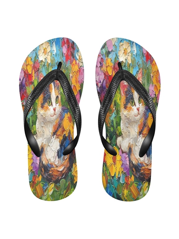 Summer Flip Flops Creatively Garden Serenity Simple Beach Sandals