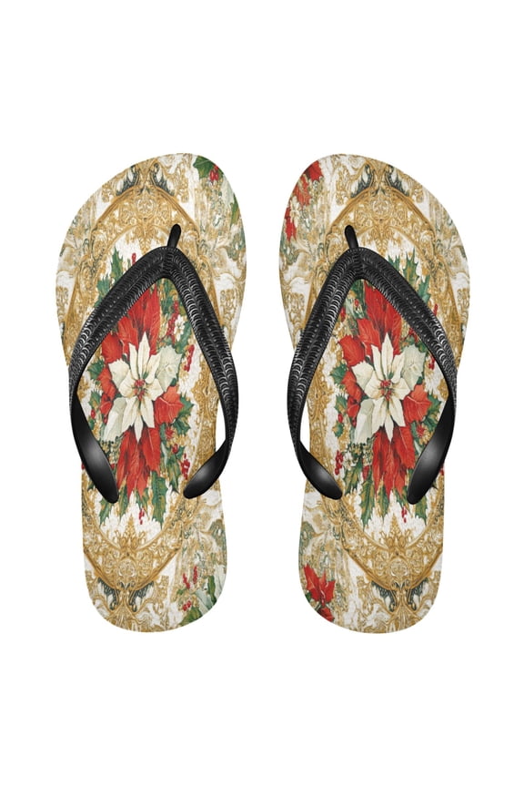 Summer Flip Flops Creatively Golden Holiday Elegance Simple Beach Sandals
