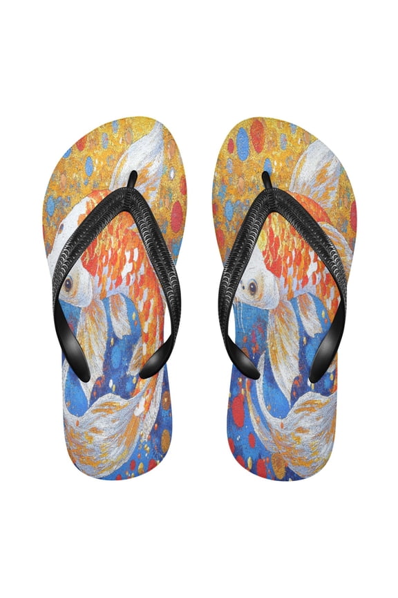 Summer Flip Flops Creatively Golden Serenity Simple Beach Sandals