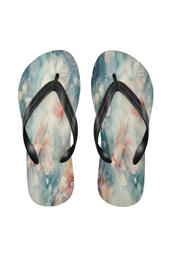 Summer Flip Flops Creatively Goldfish in Motion Simple Beach Sandals