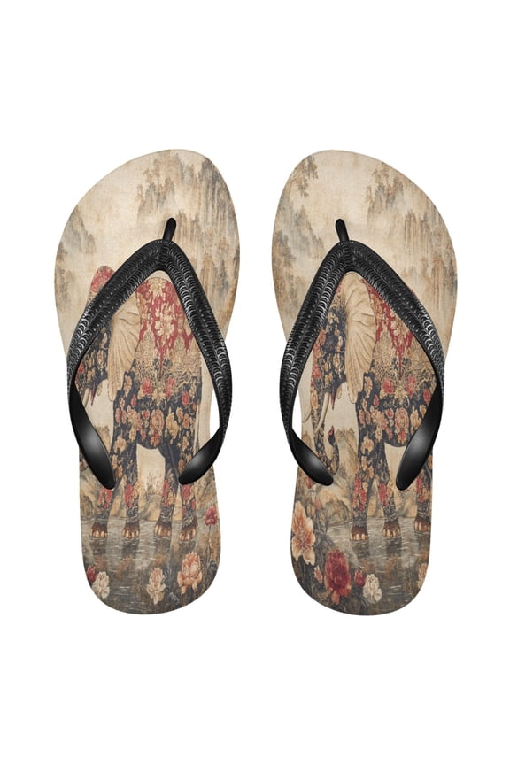 Summer Flip Flops Creatively He Ornate Elephant Simple Beach Sandals
