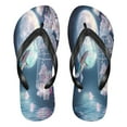 thumbnail image 1 of YAZAOOSummer Flip Flops Creatively Hummingbird Cage Flowers Moonlit Scene Simple Beach Sandals, 1 of 8