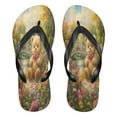 thumbnail image 1 of YAZAOOSummer Flip Flops Creatively Joyful Bear in Bloom Simple Beach Sandals, 1 of 8