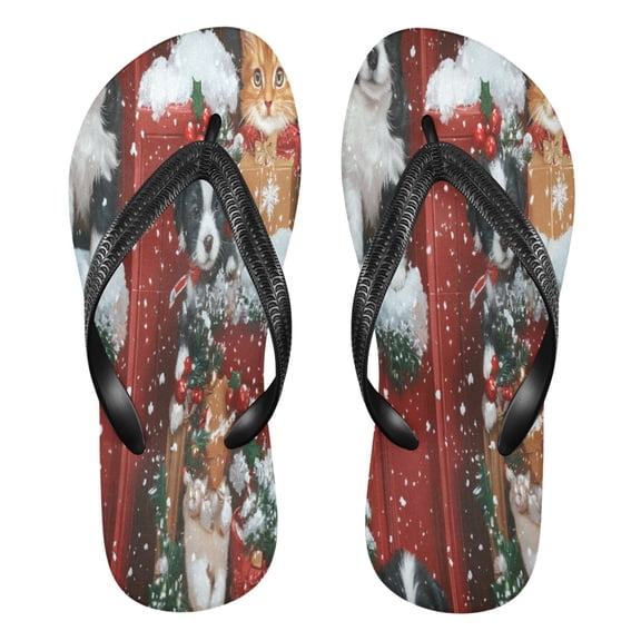 YAZAOOSummer Flip Flops Creatively Joyful Holiday Gathering Simple Beach Sandals