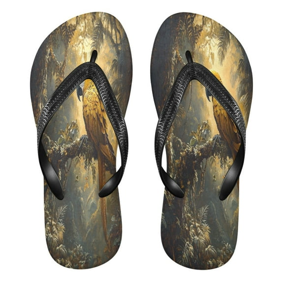 YAZAOOSummer Flip Flops Creatively Jungle Jewel Simple Beach Sandals