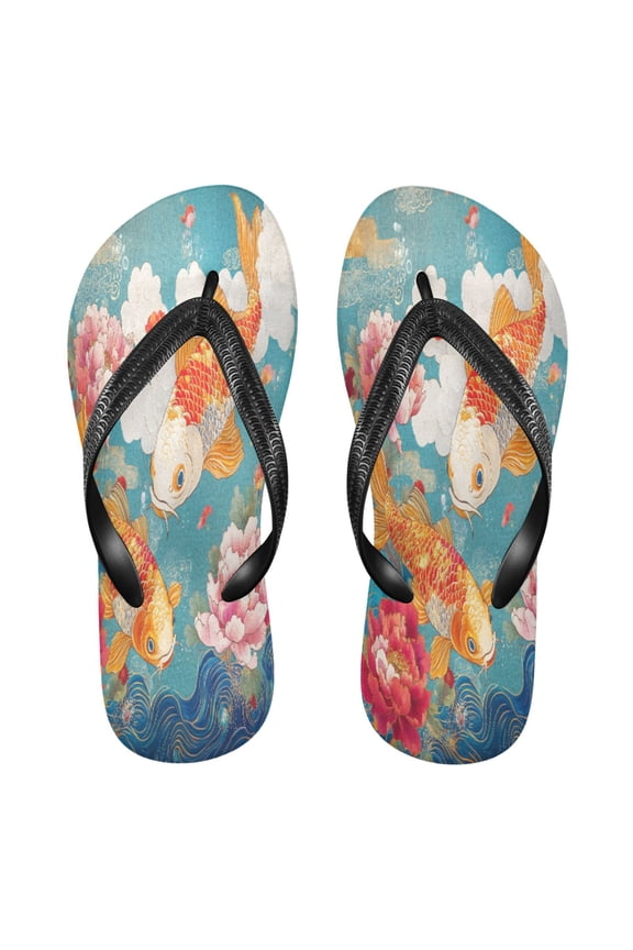 Summer Flip Flops Creatively Koi Dance Simple Beach Sandals