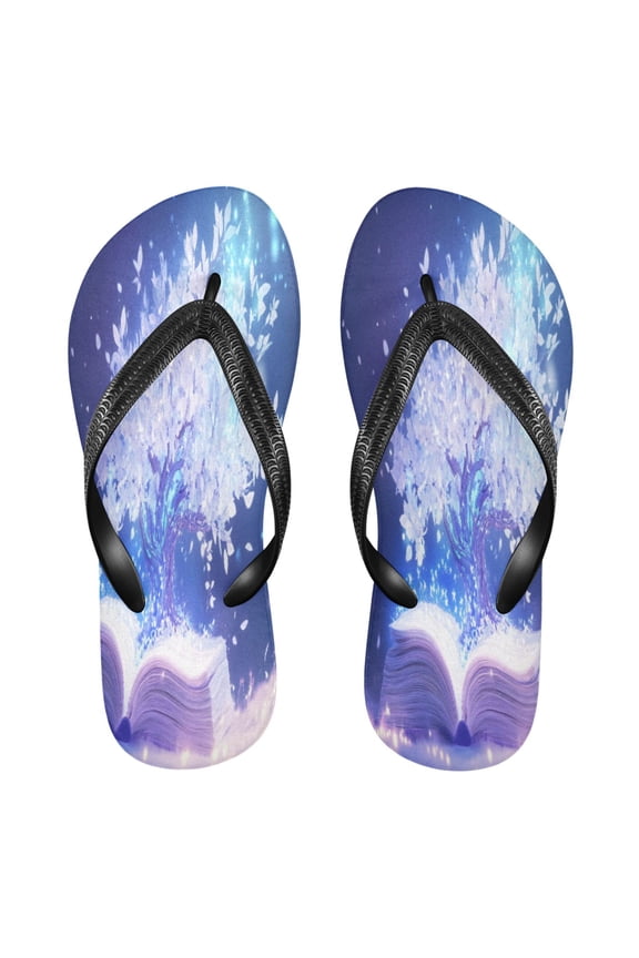 Summer Flip Flops Creatively Magical Book White Tree Simple Beach Sandals