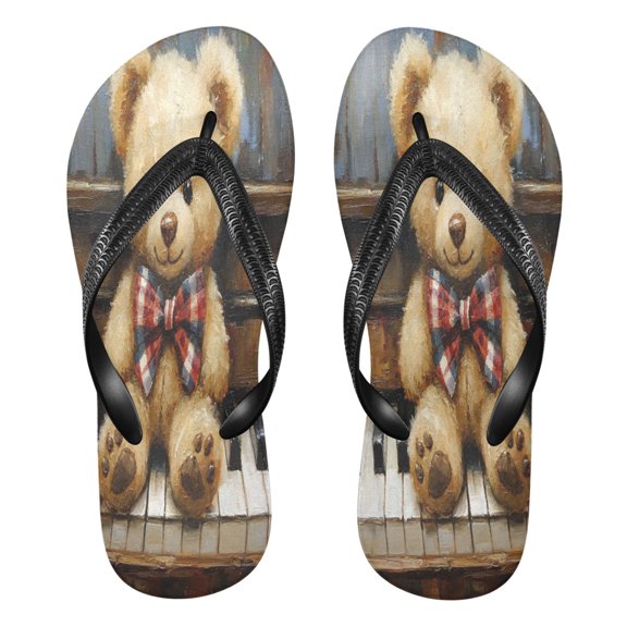 YAZAOOSummer Flip Flops Creatively Melodic Cuddles Simple Beach Sandals