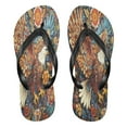 thumbnail image 1 of YAZAOOSummer Flip Flops Creatively Ornate Eagless Artwork Simple Beach Sandals, 1 of 8