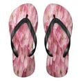 thumbnail image 1 of YAZAOOSummer Flip Flops Creatively Pink Flowers with Glitter Simple Beach Sandals, 1 of 8