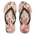 thumbnail image 1 of YAZAOOSummer Flip Flops Creatively Pink White Flowers Simple Beach Sandals, 1 of 8