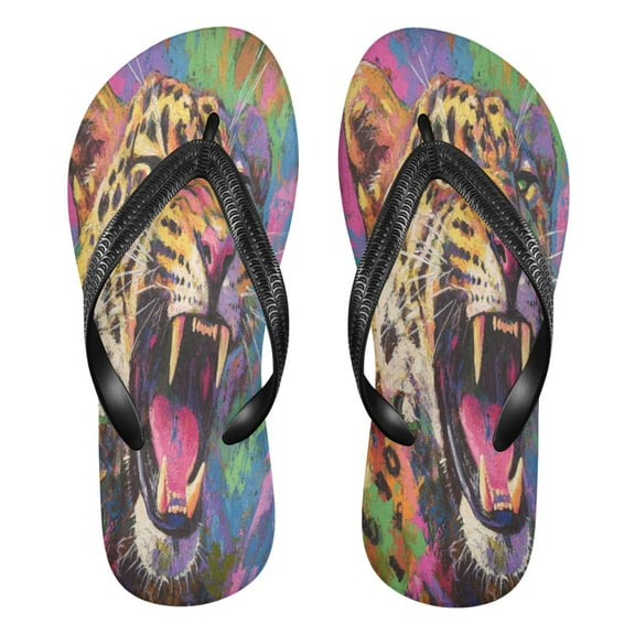 YAZAOOSummer Flip Flops Creatively Predator Simple Beach Sandals