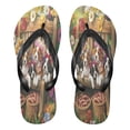 thumbnail image 1 of YAZAOOSummer Flip Flops Creatively Puppy Picnic in The Garden Simple Beach Sandals, 1 of 8