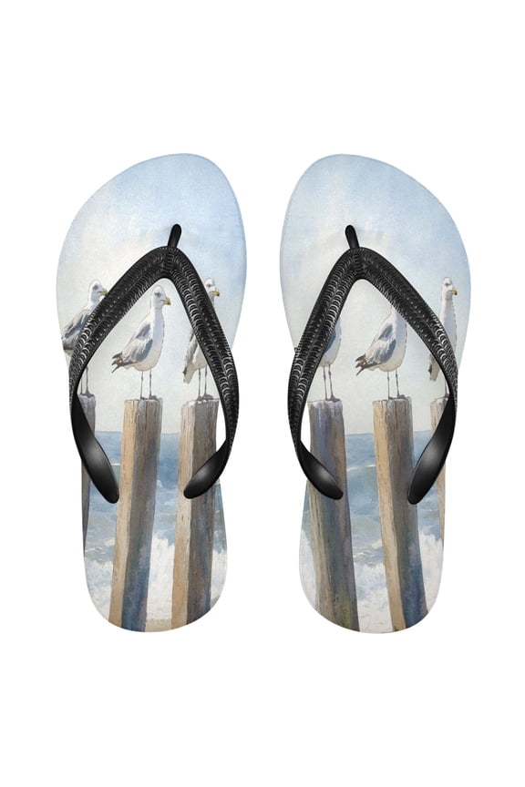 Summer Flip Flops Creatively Seagull Sentinels Simple Beach Sandals