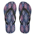 thumbnail image 1 of YAZAOOSummer Flip Flops Creatively Snowflakes Blue Pink Simple Beach Sandals, 1 of 8