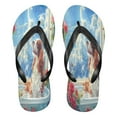 thumbnail image 1 of YAZAOOSummer Flip Flops Creatively Soaking in Sunshine Simple Beach Sandals, 1 of 8