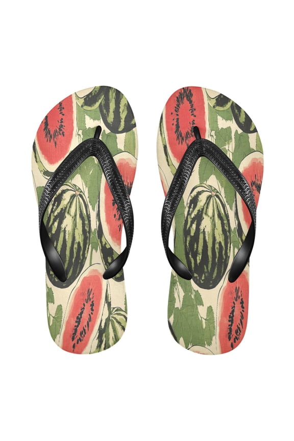 Summer Flip Flops Creatively Summer Delight: Watermelon Medley Simple Beach Sandals