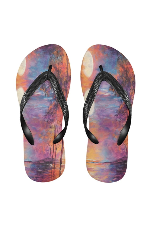 Summer Flip Flops Creatively Sunlit Harmony Simple Beach Sandals