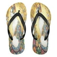 thumbnail image 1 of YAZAOOSummer Flip Flops Creatively Sunlit Patterns Simple Beach Sandals, 1 of 8
