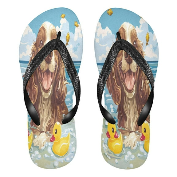 YAZAOOSummer Flip Flops Creatively Sunny Splash Simple Beach Sandals