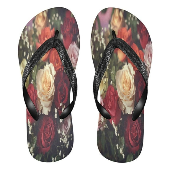 YAZAOOSummer Flip Flops Creatively Sunset Flutter Simple Beach Sandals