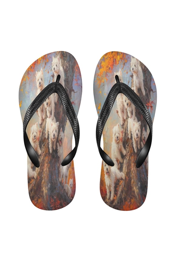 Summer Flip Flops Creatively Tree-climbing Cuties Simple Beach Sandals