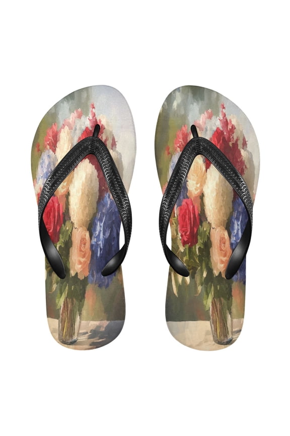 Summer Flip Flops Creatively Vibrant Celebration Bouquet Simple Beach Sandals