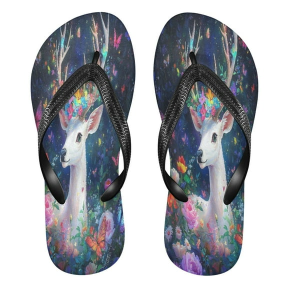 YAZAOOSummer Flip Flops Creatively Whimsical Garden Guardian Simple Beach Sandals