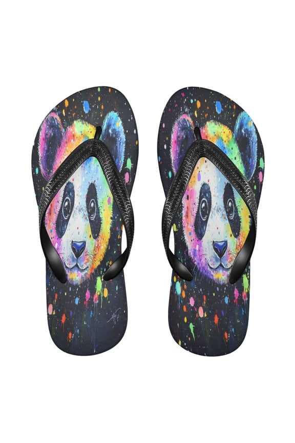 Summer Flip Flops Creatively Whimsical Panda Bliss Simple Beach Sandals