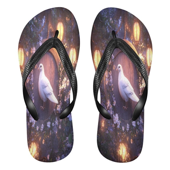 YAZAOOSummer Flip Flops Creatively Whispers Of Light Simple Beach Sandals