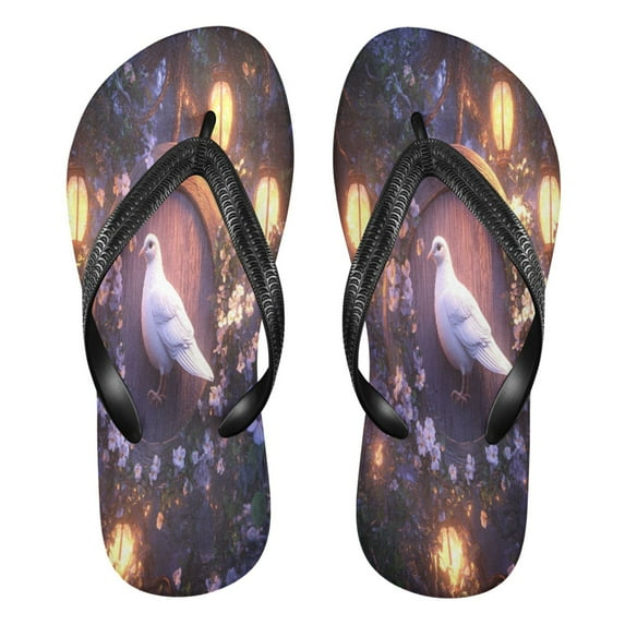YAZAOOSummer Flip Flops Creatively Whispers Of Light Simple Beach Sandals