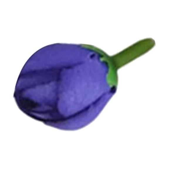 YAZHPA 1-Pack Artificial Roses Heads, Mini Rose Artificial Silk Flower Heads for Wedding Home Party Decor Dark Purple