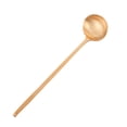 thumbnail image 1 of YAZHPA 1 Pcs Soup Ladle , Gold Cookware Serving Long Handle Steel Slotted Spoon Cooking Utensil for Hotpot, 1 of 2