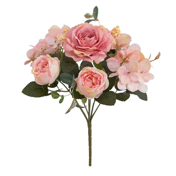 YAZHPA 1PC Artificial Flower Latex Real Bridal Wedding Bouquet Home Decoration Artificial Flowers Fake Peony Silk Flowers Artificial flowers