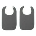 thumbnail image 1 of YAZHPA 2 Pack Washable Adult Bibs for Men Women Reusable Terry Cloth Bibs For Adults Towel Bib For Senior Citizens Gray, 1 of 3