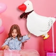 thumbnail image 1 of YAZHPA Balloon 1 Piece Walking Animal Balloon Farm Animal Balloon Birthday Party BBQ Party Décor(Duck Rooster Cow Pig Sheep Spotted Frog ), 1 of 6
