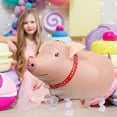 thumbnail image 1 of YAZHPA Balloon 1 Piece Walking Animal Balloon Farm Animal Balloon Birthday Party BBQ Party Décor(Duck Rooster Cow Pig Sheep Spotted Frog ), 1 of 6