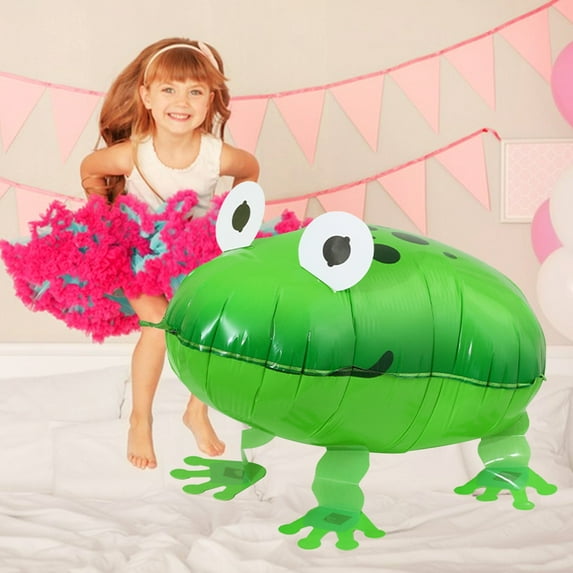 YAZHPA Balloon 1 Piece Walking Animal Balloon Farm Animal Balloon Birthday Party BBQ Party Décor(Duck Rooster Cow Pig Sheep Spotted Frog )