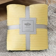 YAZHPA Bare Home Fleece Blanket - Twin/Twin Extra Long Blanket - Grey - Lightweight Blanket for Bed, Sofa, Couch, Movie Night, Camping, and Travel - Microplush - Ultra Soft Warm Blanke