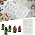 YAZHPA Easter Eggs 8 Eggs Cake Mould Chocolate Silicone Mould Egg Jelly